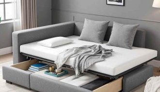 Smart Design: U-Shape Sofa Bed with Convenient Storage Options