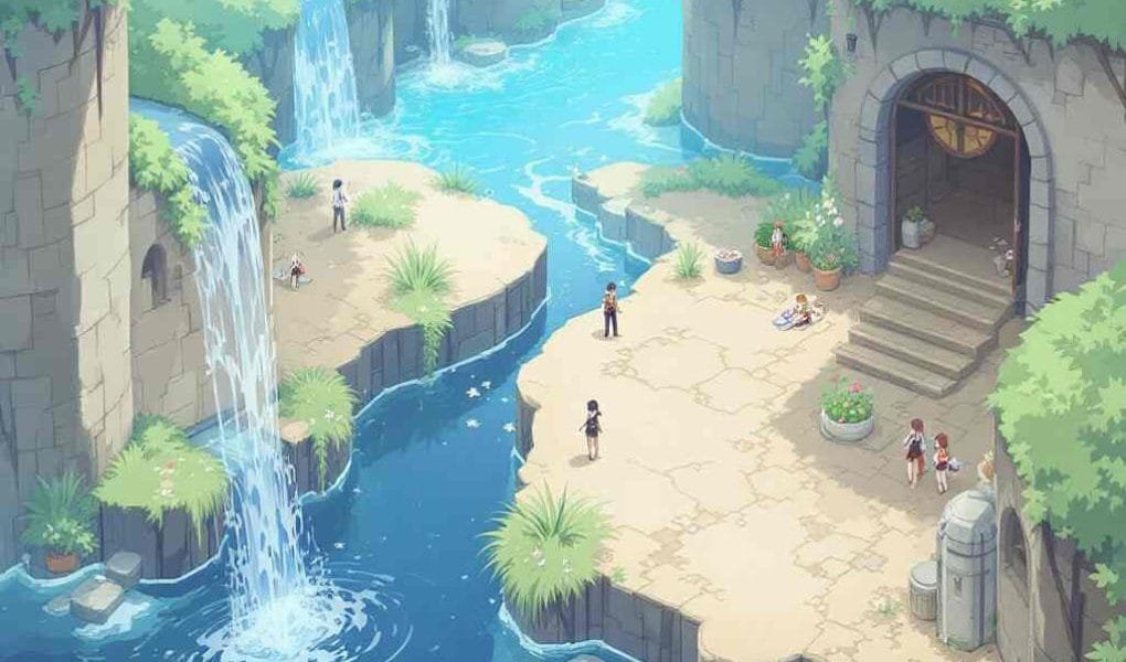 sand of three canals wind current invisible floor puzzle genshin