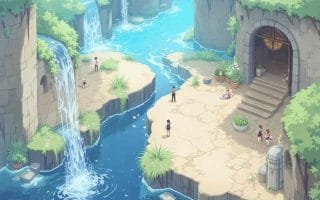 sand of three canals wind current invisible floor puzzle genshin