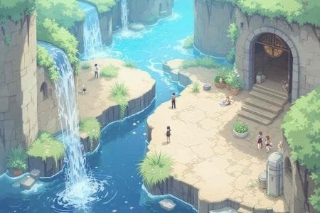 sand of three canals wind current invisible floor puzzle genshin