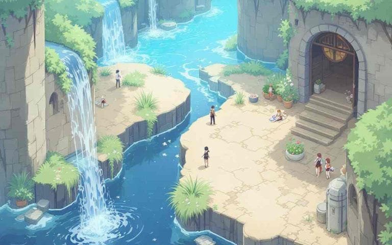 sand of three canals wind current invisible floor puzzle genshin