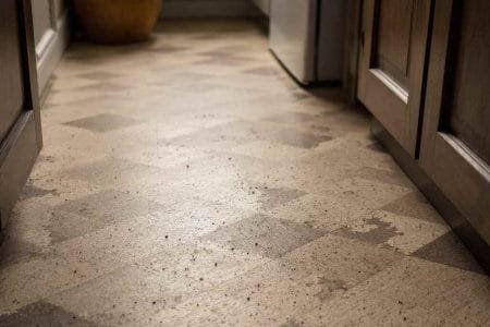 marmoleum click flooring smells like rotten eggs after cleaning