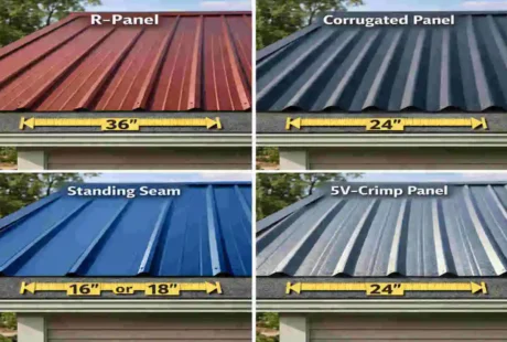 Widths of Metal Roofing Panels for Your House