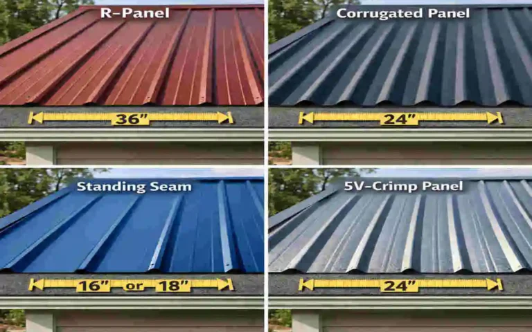 Widths of Metal Roofing Panels for Your House