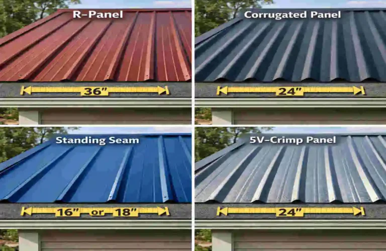 Widths of Metal Roofing Panels for Your House