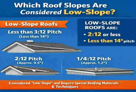 which of the following roof slopes is a low-slope