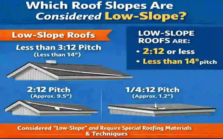 which of the following roof slopes is a low-slope