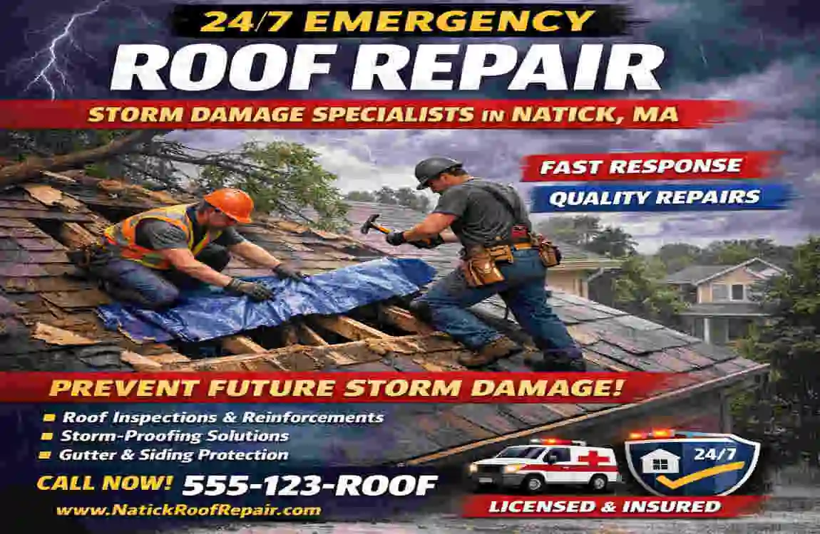 24/7 Emergency Roof Repair in Natick, MA