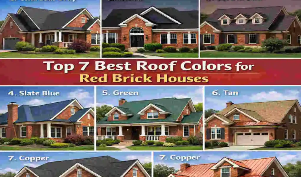 Best Roof Colors for Red Brick Houses