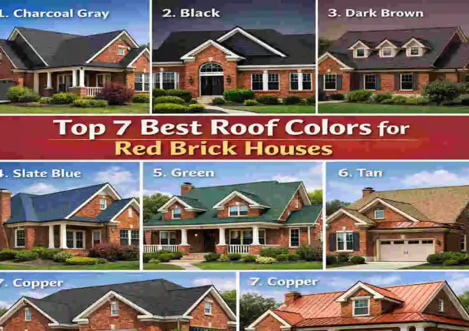 Best Roof Colors for Red Brick Houses