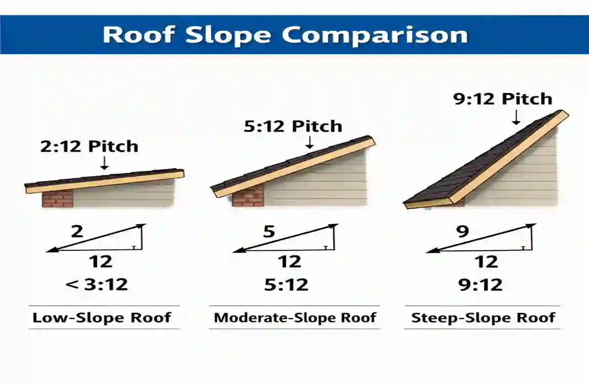 which of the following roof slopes is a low-slope