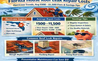 Florida House Roof Leak Repair Costs: