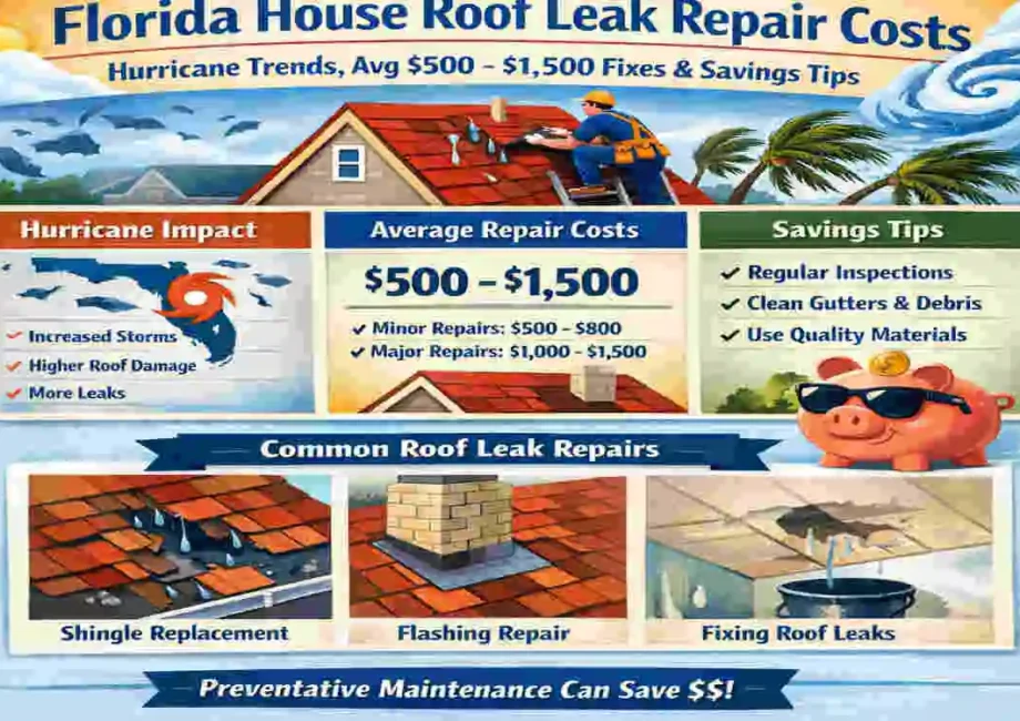 Florida House Roof Leak Repair Costs: