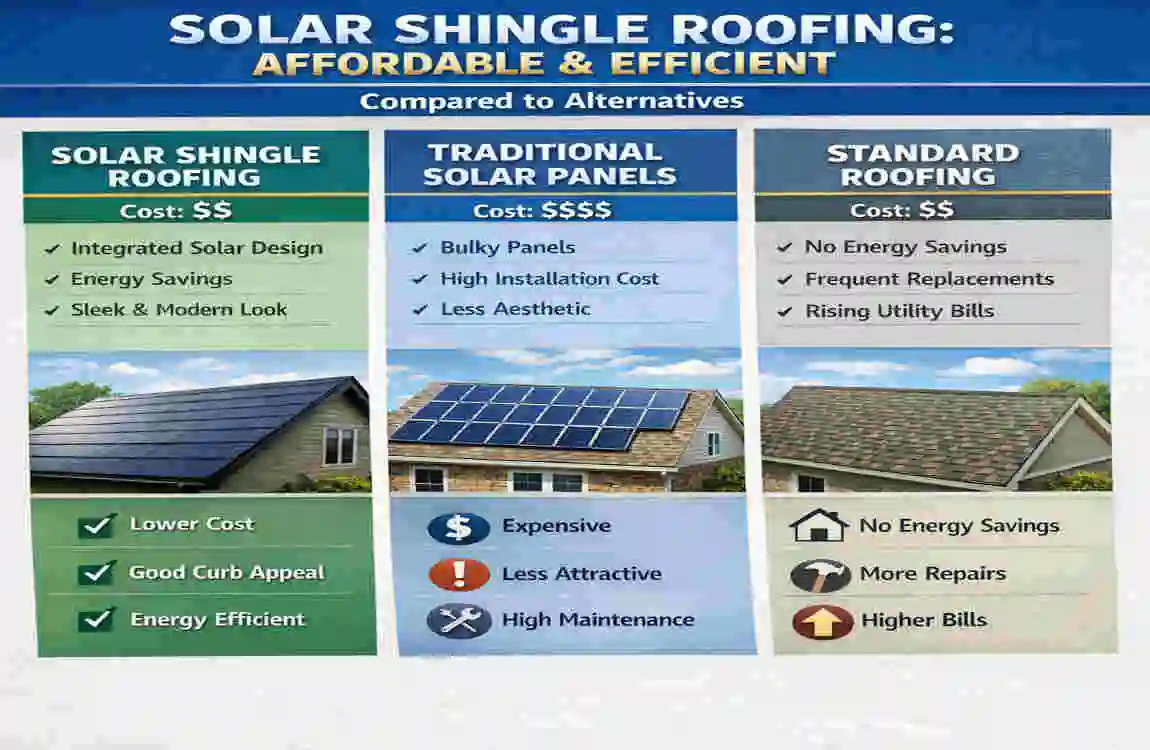 Affordable Solar Shingle Roofing