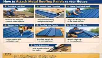 How to Attach Metal Roofing Panels