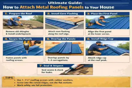 How to Attach Metal Roofing Panels