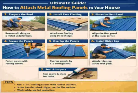 How to Attach Metal Roofing Panels