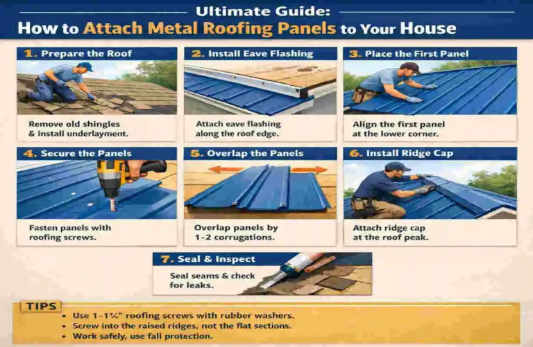 How to Attach Metal Roofing Panels