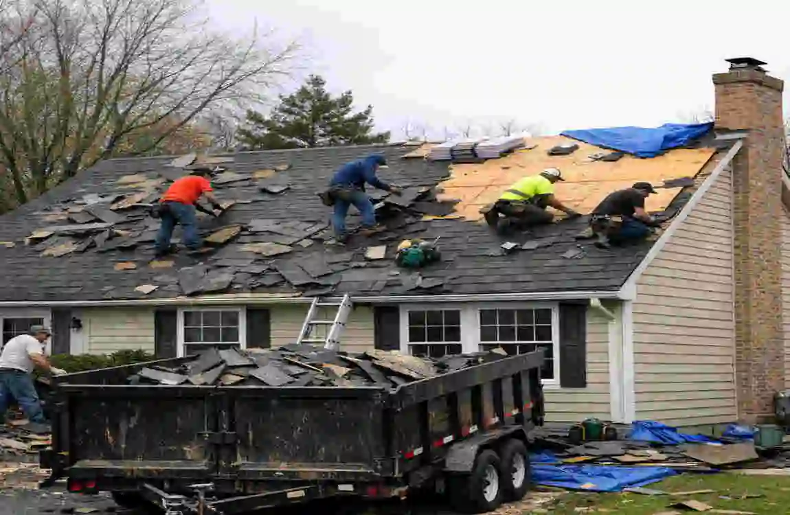 Wind Damage Roof Replacement in Gaithersburg