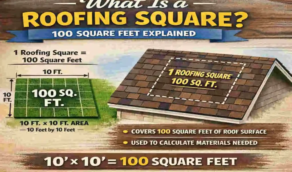 what is a roofing square 100 square feet definition
