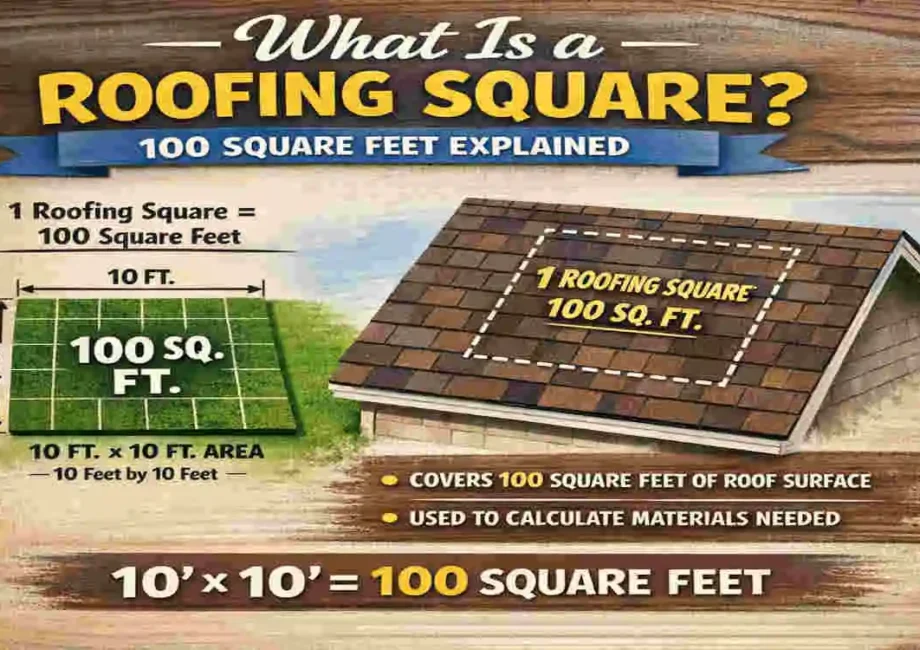 what is a roofing square 100 square feet definition