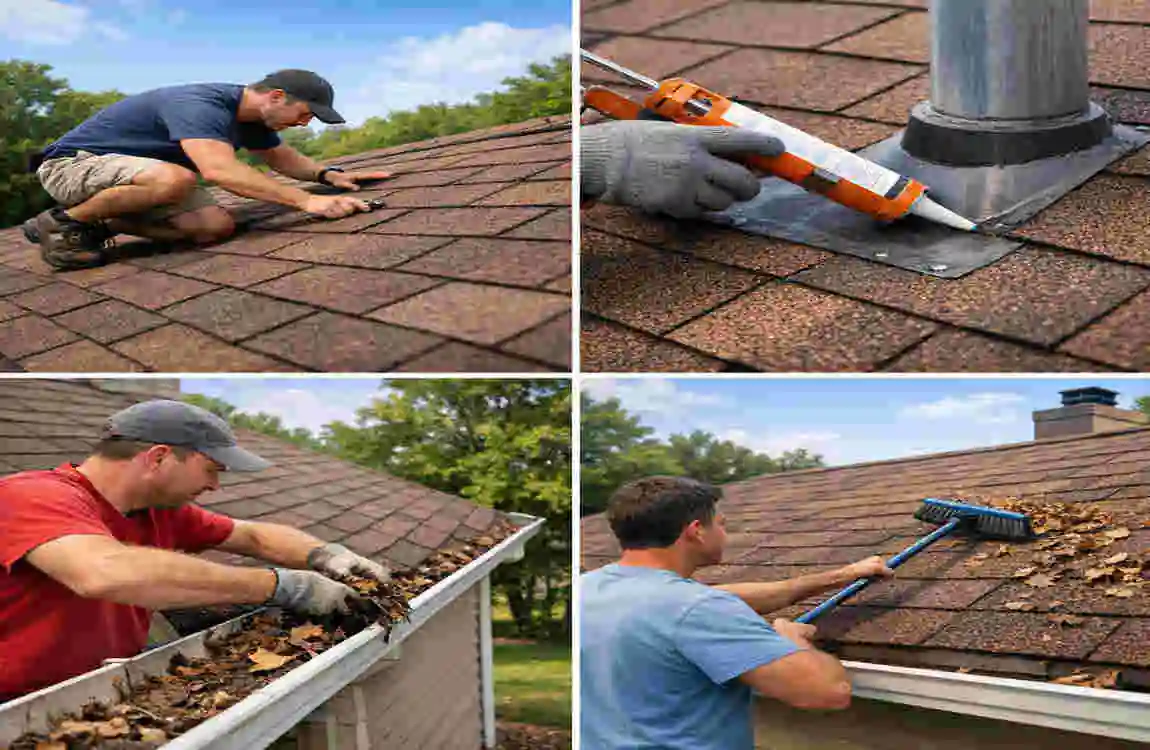 background roof at home