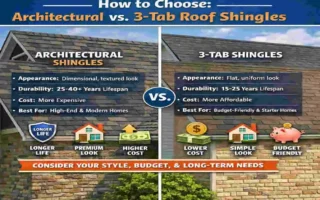 architectural roof shingles vs 3-tab