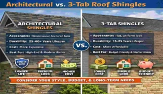 architectural roof shingles vs 3-tab