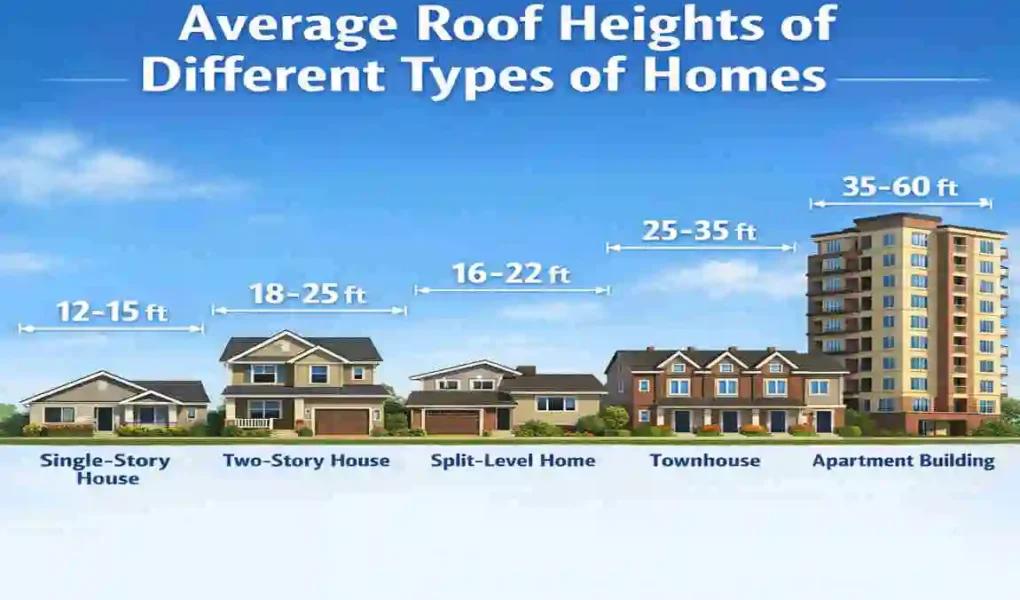 average roof height