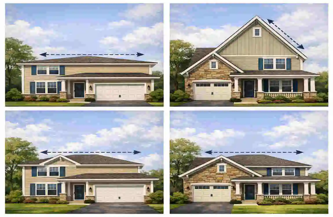 average roof height