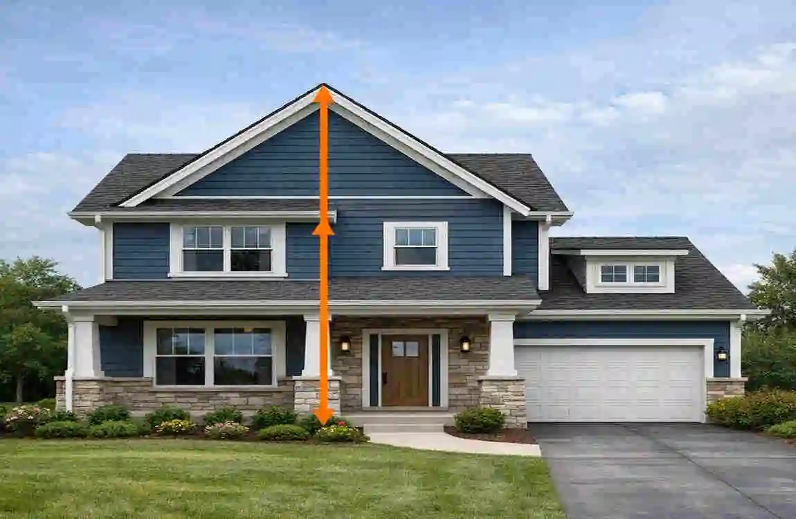 average roof height