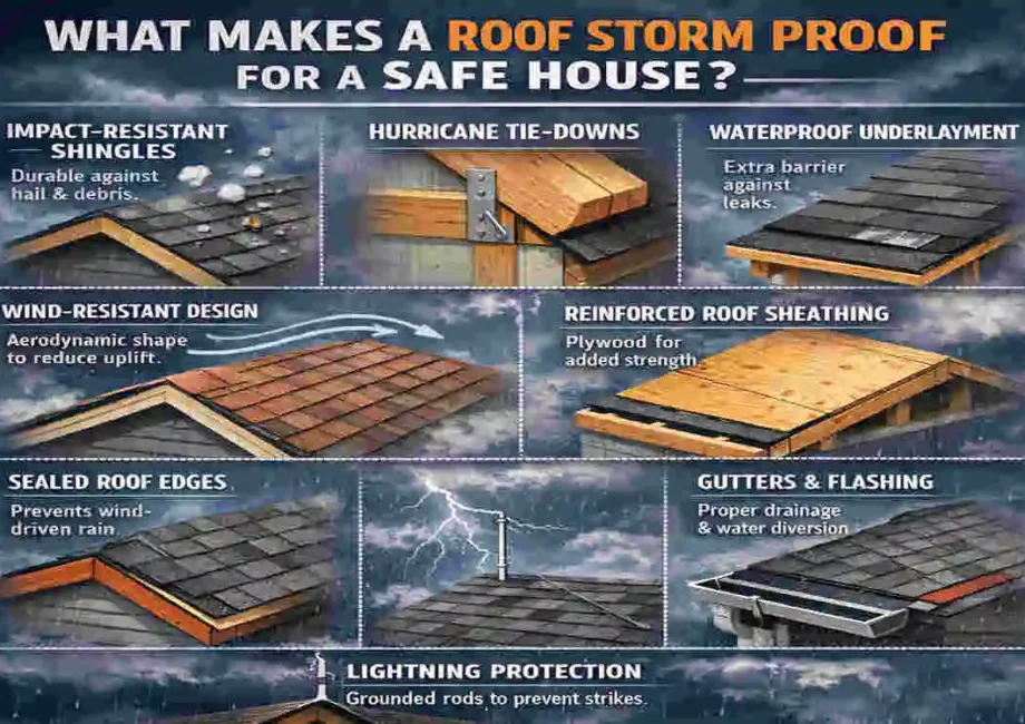 what makes a roof storm proof