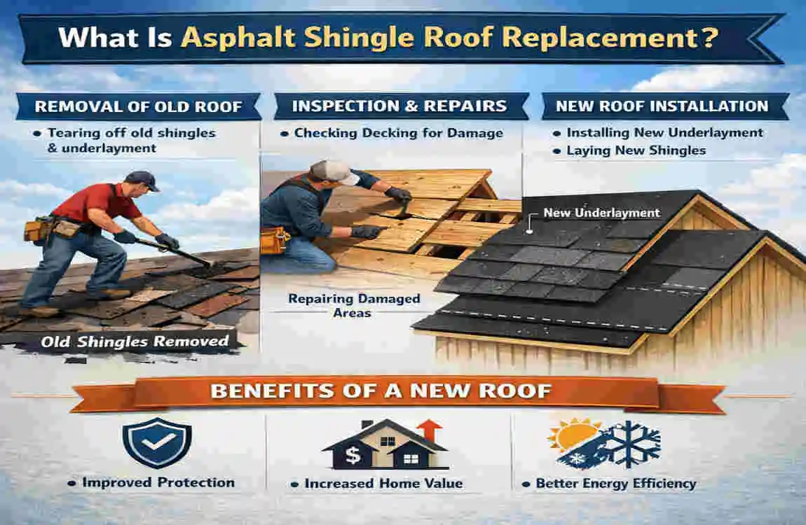 asphalt shingle roof replacement new tampa fl