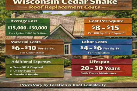 cedar shake roof replacement wisconsin