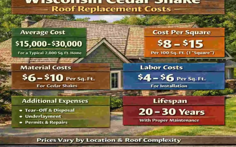cedar shake roof replacement wisconsin