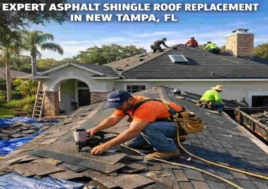 asphalt shingle roof replacement new tampa fl