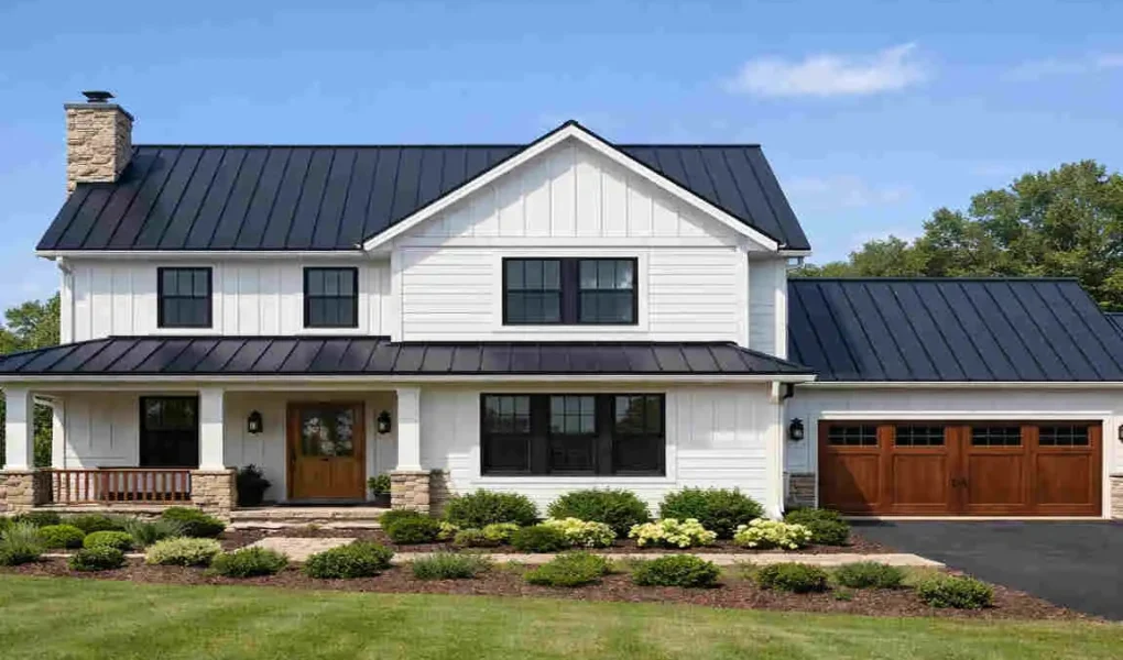what color metal roof to put on white house