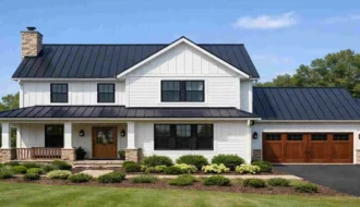 what color metal roof to put on white house