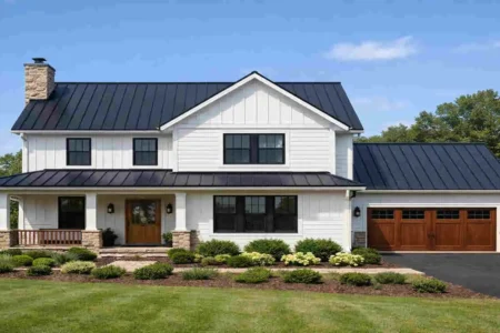 what color metal roof to put on white house