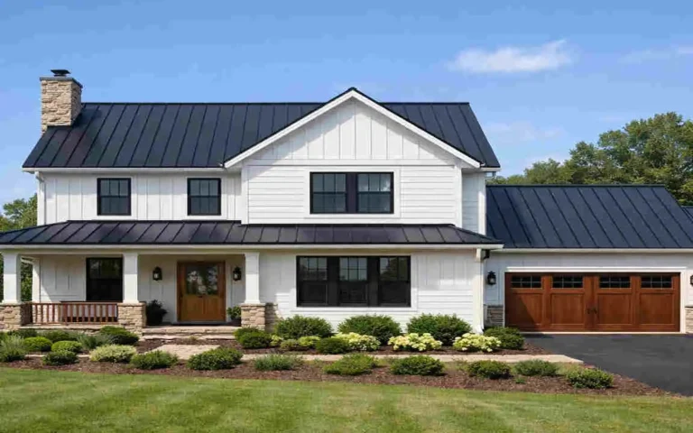 what color metal roof to put on white house