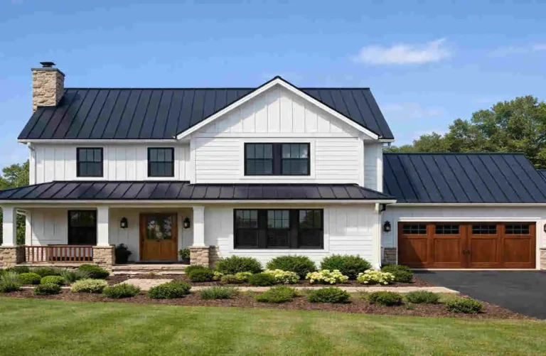 what color metal roof to put on white house