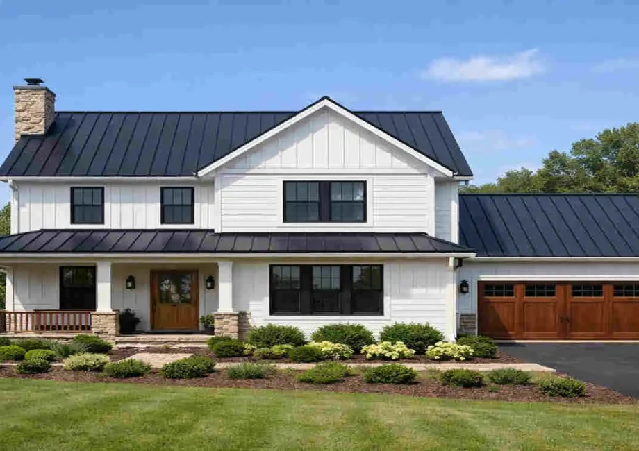 what color metal roof to put on white house