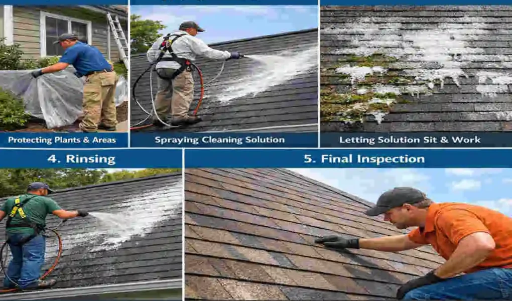 what exactly is soft-washing a roof