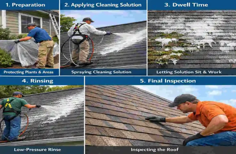what exactly is soft-washing a roof