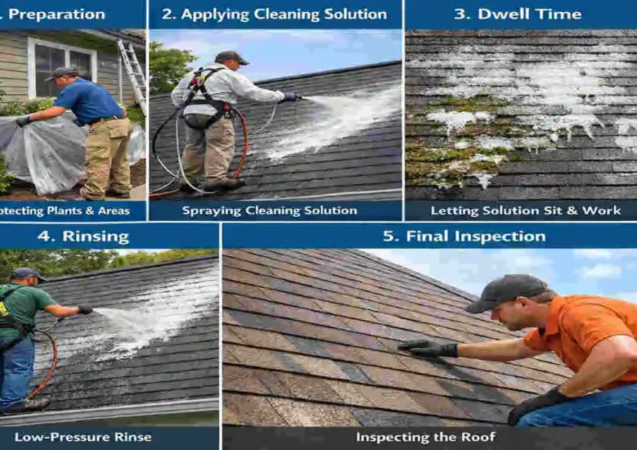 what exactly is soft-washing a roof