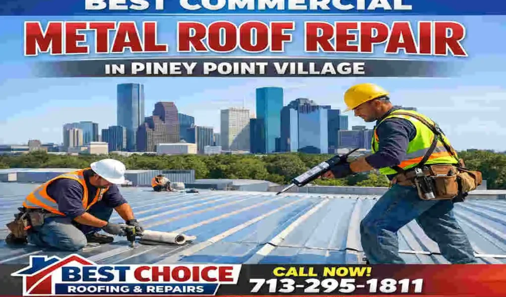 commercial metal roof repair piney point village