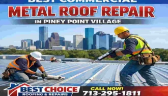commercial metal roof repair piney point village