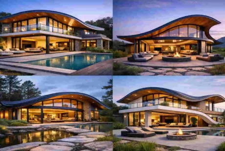 curved roof homes idea