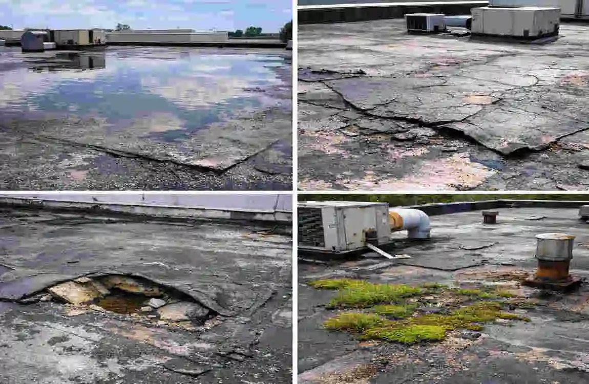 commercial flat roof restoration
