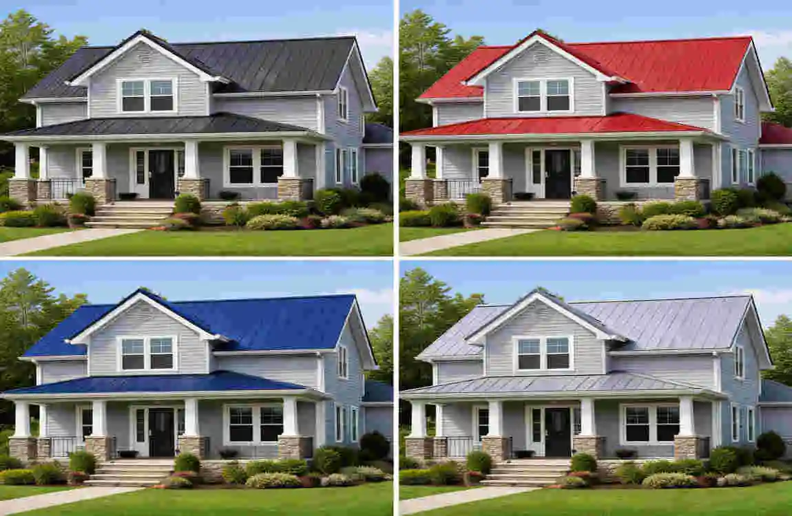 What Color Metal Roof Goes with Light Gray House Siding?